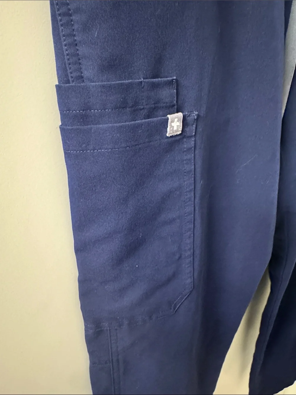 Figs Navy Blue Kade Cargo Scrub Pants